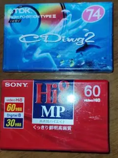TDK CDing2 74分 カセットテープSONYビデオテープ 新品未開封