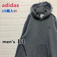 ●D339【US輸入】 アディダス スウェットパーカー グレー系 メンズ【S】