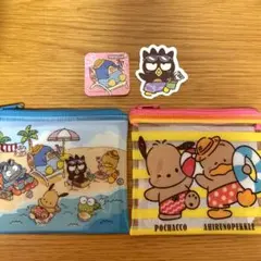 スシロー はぴだんぶい ステッカー ピック ポーチ