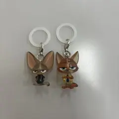 ズートピア めじるしアクセサリー ニックとフィニックのカプセルトイ