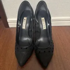 【極美品】DIANA ドット柄 メッシュ パンプスのサムネイル