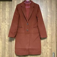 美品　チェスターコート　ロングコート　ブラウンのサムネイル