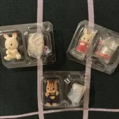 シルバニア　赤ちゃん工作だいすき　くるみリス　みるくウサギ　ショコラウサギ