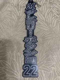 千葉ロッテマリーンズ　ラメキーホルダー　ポランコ選手