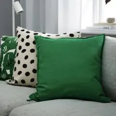 未開封 IKEA グルリ クッションカバー 50x50 グリーンのサムネイル