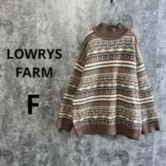 n212【LOWRYSFARM】キカジャガードプルオーバー モックネック