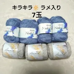 Kanebo Nonk Lame & Amend 毛糸7玉セット