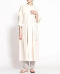 タグ付き【NANO UNIVERSE】WEB限定ボリュームスリーブワンピース