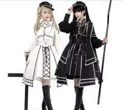 【美品XL】Time of Decision 軍服ロリ セットアップ 帽子付きのサムネイル
