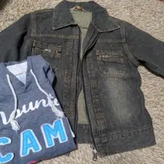 BLACKBELL ダークデニムジャケット 130　Tシャツおまけつき