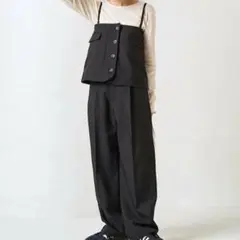 フリークスストア マルチウェイ ビスチェ セットアップ パンツ 黒 24AW M