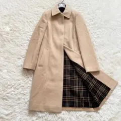 極美品/L】バーバリーロンドン チェスターコート アンゴラ混 Aライン