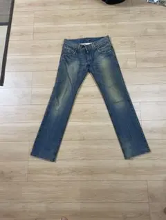 DOLCE&GABBANA 7部丈デニムパンツ 48 帆船プリント - メルカリ