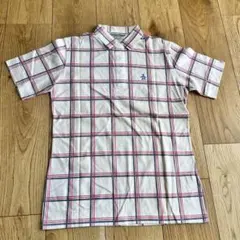GrandSlam Munsingwear チェック柄 ポロシャツ　Mのサムネイル