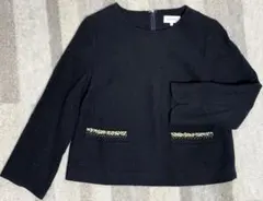 【状態良★】anatelier ツイード ネイビー 38 クリーニング済