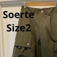 Soerte Wide straight tech カーゴパンツ