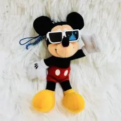 【未使用】ディズニー　ミッキー　サングラス　ぬいぐるみ　ストラップ　キーチェーン