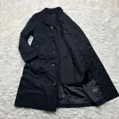 極美品　ゴアテックスラミネート　トレンチコート　ブラック　黒　ロング　ライナー
