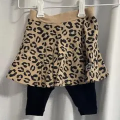 BABYDOLL ヒョウ柄スカート付きレギンス スカッツ 80