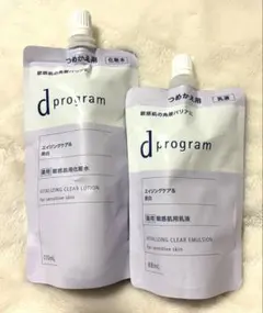 dプログラム バイタライジング＆クリア ローション+エマルジョン詰替用セットのサムネイル