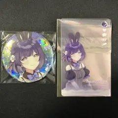 GIGO限定 学マス 秦谷美鈴 缶バッジ クリアカード 2点セット