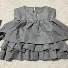 GRLフリルノースリーブシャツ