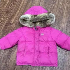 TOMMY HILFIGER ピンクダウンコート 6-9M