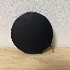 ラウンド型 コインケース 小銭入れ ブラック