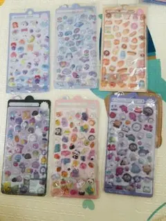 ぷっくり立体シール 6枚セット