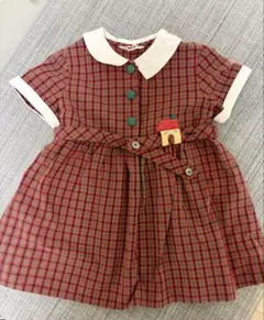 ファミリア チェックワンピース 90 100 familiar チュニック