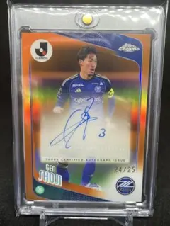 Topps Chrome 창자원 친필 사인 25 시리 FC 마치다 제르비아