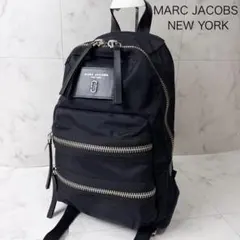 極美品　MARC JACOBS リュック　ザ　バイカー　JJロゴ　ナイロン　革