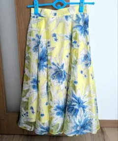 MERCURYDUO フラワープリント フレアスカート