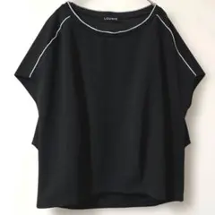 LOUNIE 黒 半袖 TシャツFREEサイズ ブラック　カットソー、トップスのサムネイル