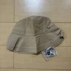 ベージュ アウトドアハット コットン