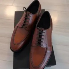 ブラウンレースアップシューズ 6.5 日本製　山長
