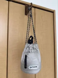 OUTDOOR PRODUCTS 巾着バッグ キルティング ベージュ