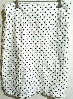 美品✨Jody フレアスカート ホワイト・ブラックドット