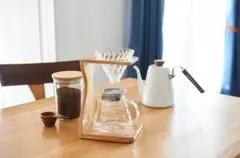 HARIO V60 Olive Wood Stand Set