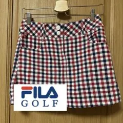 FILA GOLF チェック柄スカート　ゴルフウェア　フィラゴルフ