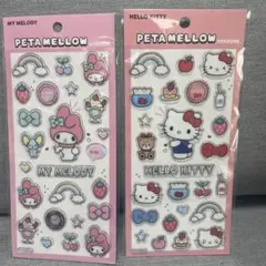 サンリオ ペタメロウステッカーズ　シール　マイメロディ　ハローキティ
