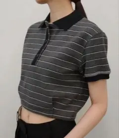 todayful Border Polo Tops 半袖 ポロシャツのサムネイル
