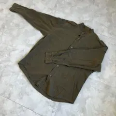 hatico performance シャツ ノーカラー カーキ メンズ