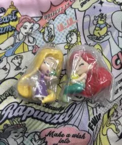 ディズニー　プリンセス　ぎゅーこっと　アリエル　ラプンツェル