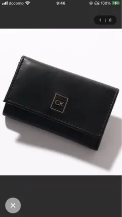 【新品未使用】CK Calvin Klein ブラック キーケース