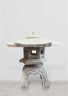 灯篭 灯籠 雪見灯篭 白御影石 置き物 石灯籠 ミニチュア オブジェ