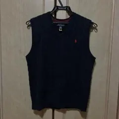 ま*ゆ様 Polo Ralph Lauren ケーブルニットベスト ネイビー