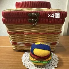 部活お守り　ハンドメイド バレーボール volleyballBurgers4個