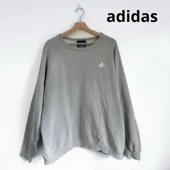 90s adidas アディダス トレーナー スウェット グレー XL 長袖