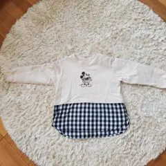 petit main ミッキー 長袖カットソー 110